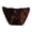 Black, variant on Gyujnb Women Low Rise Sheer Mesh Brief Panties Ornament Lace Waist Undergarment for Daily Wear,L
