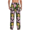 thumbnail image 3 of Xecao Colorful Roses Men's Straight Lounge Pajama Pants: The Ultimate in Comfortable Sleepwear, 3 of 9