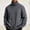 #Dark Gray, variant on Fanshiluo Men's Turtleneck Cable Knit Sweater, Long Sleeve Pullover Knit Top,Size L,Big and Tall Men