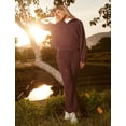thumbnail image 3 of Pantalones CRZ YOGA Joggers térmicos con forro de felpa y bolsillos, 76 cm, topo, 3 of 5