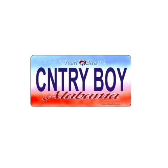 Design It Yourself Alabama Bicycle Plate #2. Free Personalization on Plate