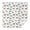 Dinosaur and Text-1, variant on Dinosaur and Trees Dark Blue Pattern Square Tablecloth, Waterproof Wipeable Spillproof Washable Table Cover for Home Kitchen Party and Daily Decor 52"x52"