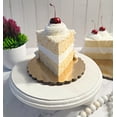 thumbnail image 3 of DEZICAKES Fake Slice of Cake Coconut Cake Piece of Cake w/ cherry Prop Decoration Dezicakes, 3 of 7