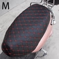 thumbnail image 4 of Funda de cojín para asiento de motocicleta, accesorios antideslizantes para scooter Negro, 4 of 9