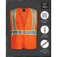 thumbnail image 3 of Bass Creek Outfitters Men's Reflective Safety Vest - High Visibility Mesh Work Vest for Men (M-XXL), 3 of 6