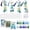 Blue, variant on 376 Pcs Dried Flower Bookmark Making Kit, DIY Bookmark Laminating Pouches with Tassels and Puncher DIY Project Gifts for Women Night Out Craft Book Lovers (Boho Color,2 x 6 Inch)