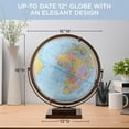 thumbnail image 4 of Waypoint Geographic Revolution 12' Desktop World Globe, Gyromatic Full-Swing Movement, Decorative Globe For Home or Office Decor, Blue, 4 of 10