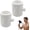 White+White, variant on Spiral Nozzle Men's Cleaning Shower Head - Upgraded Men's Shower Head,360° Ring Water Spray Shower Heads,Coarse-Pore Design Prevents Clogging,Easy to Install, Suitable for Home Bathrooms