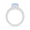 thumbnail image 2 of ANGARA Natural Octagonal 3.15 ct Tanzanite Cocktail Ring with Diamonds in 14K White Gold for Women (Size-10x8mm) | December Birthstone, Anniversary, Jewelry Gift for Women | Natural Tanzanite Ring, 2 of 11