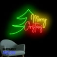 thumbnail image 2 of Handmadetneonsign Merry Christmas Neon Sign, Christmas Tree Led Sign, Christmas Gift Wall Art, Xmas Holiday Decor 79519, 2 of 5