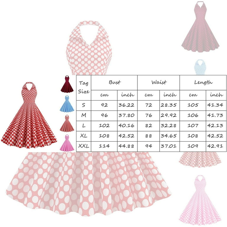 chnzic-women-s-elegant-vintage-rockabilly-dress-for-women-1950s-style-polka-dot-swing-dress-for-retro-parties-movie-dresses-walmart-com