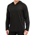 thumbnail image 6 of FOCUSSEXY Men Hoodies Shirts Long Sleeve Casual Sweatshirts Lightweight Moisture Wicking T-Shirt Hooded Performance Lightweight Crew Neck Tee Pullover Sweatshirt, 6 of 8