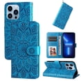 thumbnail image 1 of Funda tipo cartera GANGXUN para iPhone 13 Pro Max , diseño girasol, cuero PU, soporte, cierre magnético, tarjetero, 1 of 5