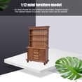 thumbnail image 1 of Dollhouse Bookcase, 1:12 Bookcase, Exquisite Workmanship Wooden For Kids Children Brown, 1 of 8