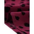 thumbnail image 5 of DARING DIVA Women's Plus Size Tiered Polka Dots Midi Babydoll Dress 4X Burgundy, 5 of 6