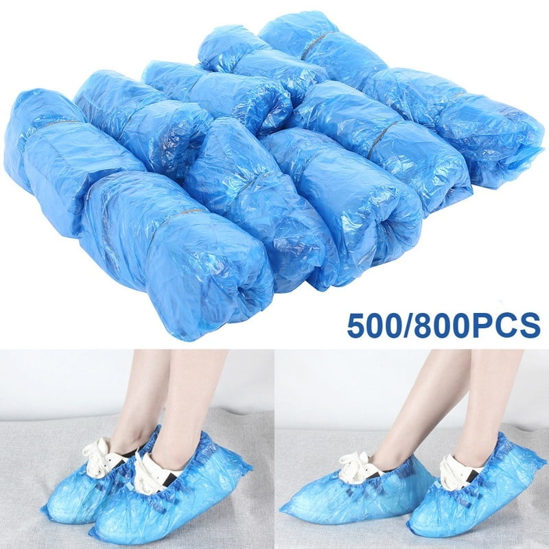 50/100/300/500/800PCS Plastic Disposable Shoe Covers Medical Waterproof