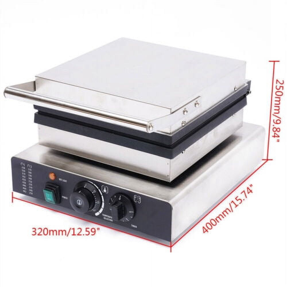 Commercial Waffle Maker Electric Machine Nonstick Square Waffle Making Machine
