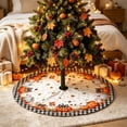 thumbnail image 4 of Fall Tree Skirt,Pumpkin Pattern Circular Christmas Tree Base Decorative Cover for Home Seasonal Decor Livingroom Holiday Styling, 4 of 6