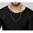 thumbnail image 5 of Miabella Solid 18K Gold Over 925 Sterling Silver Italian 2.5mm Paperclip Link Chain Necklace for Women, Made in Italy (26 Inches), 5 of 7