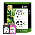 thumbnail image 1 of Cartuchos de tinta VICTONER 63XL negro y tricolor, paquete de 2, 1 of 7