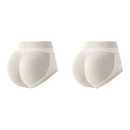 2 Pack Body Sculpting Artifact Knit Boxers for Women Lifting Pants Peach Underwear Female Beautiful Womens Underwear Seamless