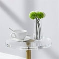 thumbnail image 2 of Plata Import Clear Plastic/Acrylic Martini End Table with Gold Accents, 2 of 4