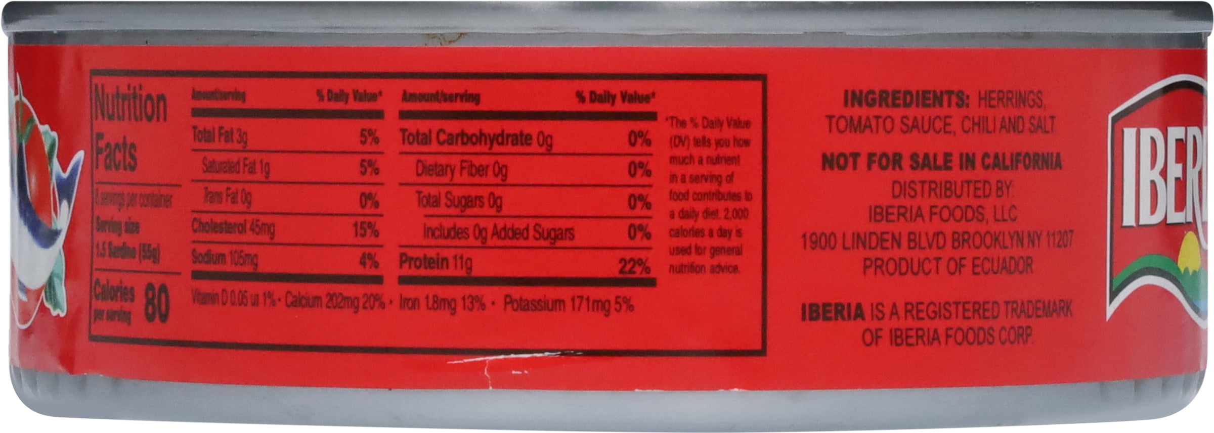 Iberia Hot Hot Sardines in Hot Tomato Sauce, 15 oz
