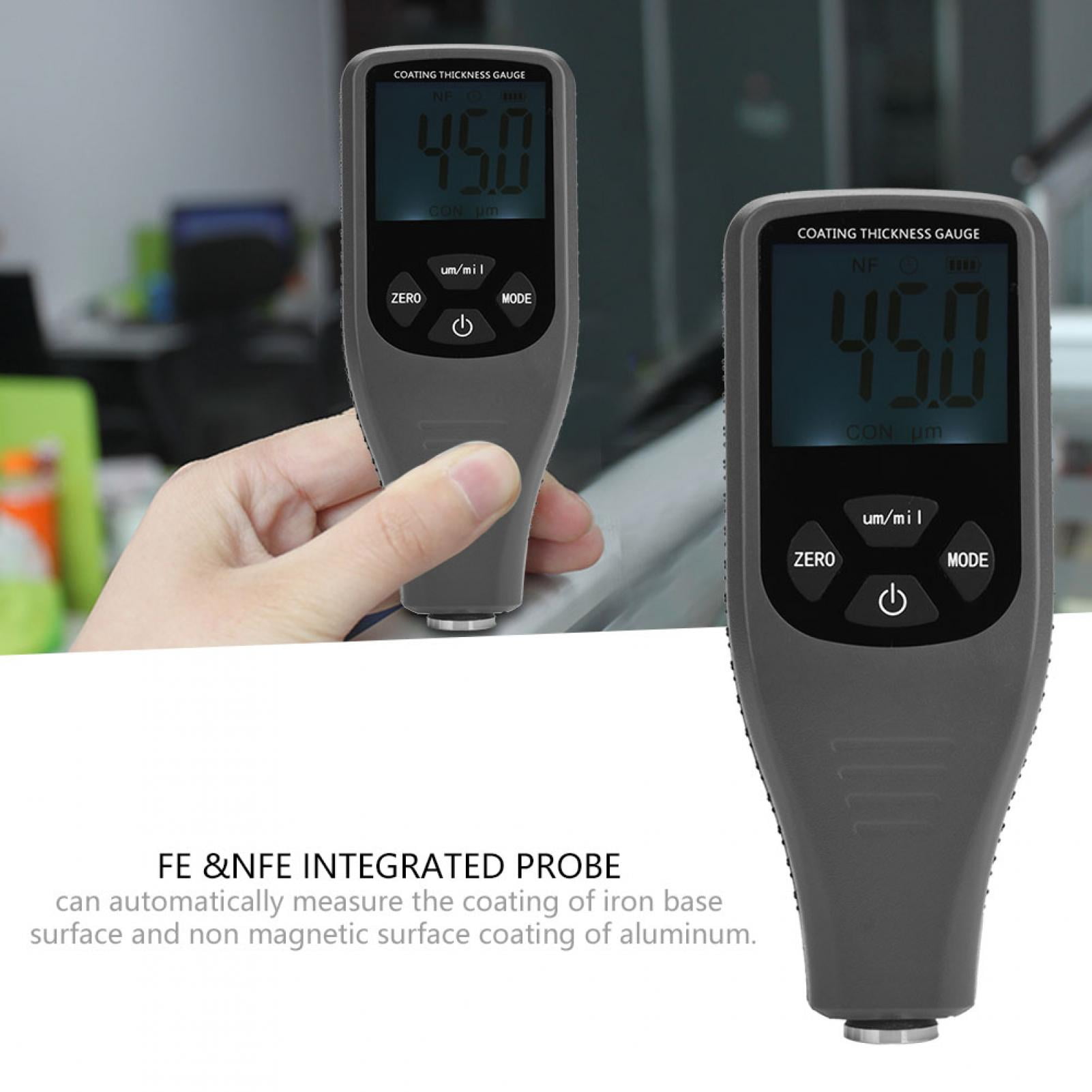 Pro LCD Digital Coating Thickness Tester Paint Measuring Meter Gauge 0-1300um 