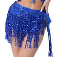 thumbnail image 3 of Women Belly Dance Skirt Clothes Tassel Scarf Belt for Performance Samba, 3 of 7