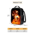 thumbnail image 4 of ZUXONGSY Flame Soccer Print 4 In 1 School Bag with Lunch Box Set for Girls Boys Backpack Purse Middle High School Book Bag with Pencil Case Water Bottle Holder for Kids Primary Child, 4 of 6