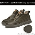 thumbnail image 4 of Men's Invisible Height Increasing Elevator Shoes Lace-up Casual Fashion Leather Sneakers Dress Shoes -2.36 Inches Taller, 4 of 7