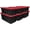 Red/Black, variant on 6-Pack 27-Gallon Industrial Totes - Rugged Black & Yellow Plastic Storage Bins with Secure Snap-On Lids, Stackable Design for Garage, Warehouse or Workshop Organization