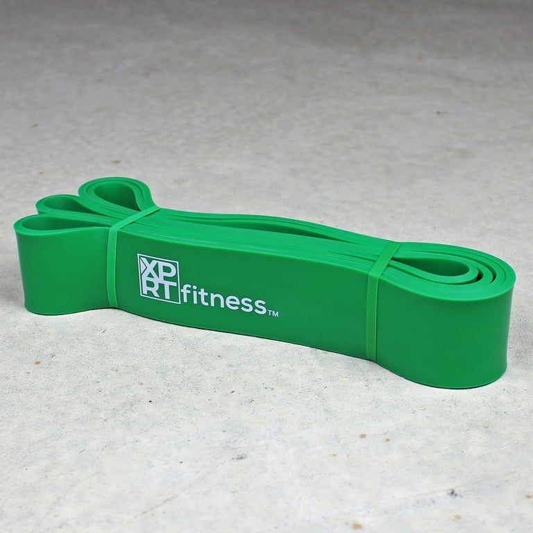 XPRT Fitness Pull Up Resistance Band Mobility Stretch Powerlifting  Anti-Snap GREEN 50-125lbs 