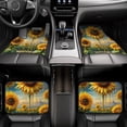 thumbnail image 7 of Naloa Artistic Oil Painting Sunflower Car Foot Mat Set of 4 Pieces - Universal Floor Liner Neoprene Full Set Floor Mats for Cars Trucks SUV, 7 of 7