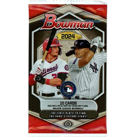 MLB Topps 2024 Bowman Baseball Trading Card HOBBY Pack (10 Cards)