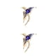 thumbnail image 4 of Jumpingount Broche de pájaro de fuego, colgante de pecho, joyería de moda, decoraciones para fiestas, accesorios multiusos para mujer, azul Azul 2piezas, 4 of 6