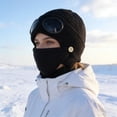 thumbnail image 3 of ONFD Unisex Knitted Goggles For Winter Warm Outdoor Fashion Hat With Detachable, 3 of 5