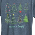 thumbnail image 3 of Instant Message - Christmas Trees - Women's Short Sleeve Graphic T-shirt, 3 of 6