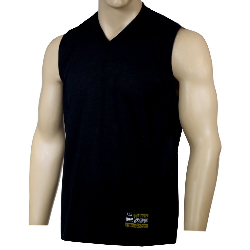 men's sleeveless v neck t shirts for sale