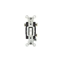 Leviton Toggle Switch Commercial Illuminated 15A 120V - White