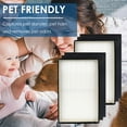 thumbnail image 3 of PrimaPure Paquete de 2 Filtros HEPA de Repuesto H13 para Purificadores de Aire Filtrete 1150101, FAP-C02-A2, FAP-C03-A2, FAP-T03-A2, FAP-SC02L (2 Filtros HEPA + 4 Filtros de Carbón)., 3 of 4