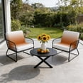thumbnail image 6 of Outdoor Patio Cushion Covers 4 Pack Orange Ombre Patio Chair Cushion Covers with Ties and Zipper Fall Orange Farmhouse Waterproof Outdoor Seat Cushion Covers for Patio Furniture 22"x20", 6 of 9