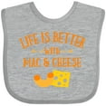 thumbnail image 3 of Inktastic Life's Better Mac & Cheese Boys or Girls Baby Bib, 3 of 4
