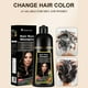 thumbnail image 4 of Color de cabello cubierta marrón oscuro cabello blanco tinte de cabello natural reparación champú dañado, 4 of 5