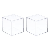Uxcell Transparent Mini Acrylic Plastic Storage Box, Display Case with ...