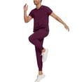 thumbnail image 4 of Garbnen Medical Scrubs Set for Men Stretch V-Neck Scrub Shirts for Men & Jogger Scrub Pants Nursing Uniform with Pockets, 4 of 5