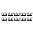 thumbnail image 4 of 20Pcs Black Jumper Block Terminal Strip - Ed Copper Fork Type Terminal Strip For TB Series 15A 400V, 4 of 8