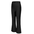 thumbnail image 5 of WRKEKC Girls Flare Leggings High Waist Pockets Flare Leg Versatile Wear Stretchy Breathable Comfy Casual Trousers for Girls 6-16 Years, 5 of 9