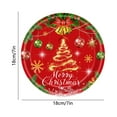 thumbnail image 3 of Vikakiooze 20-pack Christmas Party Supplies Christmas Disposable Paper Tableware Red Paper Plates, 3 of 6