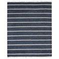 thumbnail image 2 of Rugsotic Carpets Handmade Rugs Hand Woven Kilim Rectangle 8'x10' Charcoal Cream Wool for Indoor Use, 2 of 8